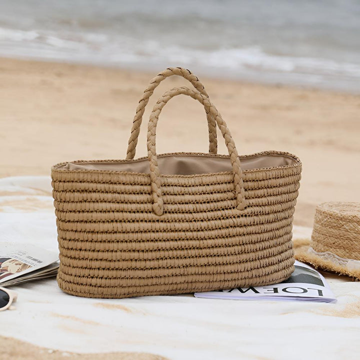 BowLift | Woven Straw Tote Bag