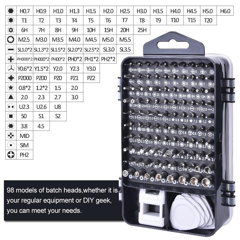 BowLift | Multi-Functional Extra Hard 115 in 1 Screwdriver Set