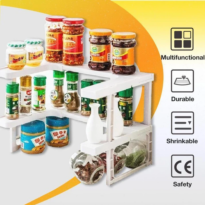 BowLift | Adjustable Two-Layer Spice Rack