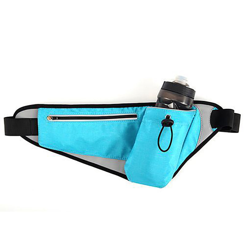 BowLift | Waterproof Sports Waist Bag with Adjustable Bottle Holder & Night Reflective Strip, for Running, Camping, Jogging, Hiking, Trip and More
