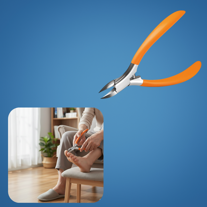 Precision for Thick & Ingrown Nails – Rust-Proof Stainless Steel Curved Blade + Magnetic Cover – Safe Grooming Bowlift