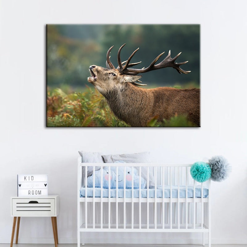 Bleating Elk - Canvas Wall Art Painting | Bowlift