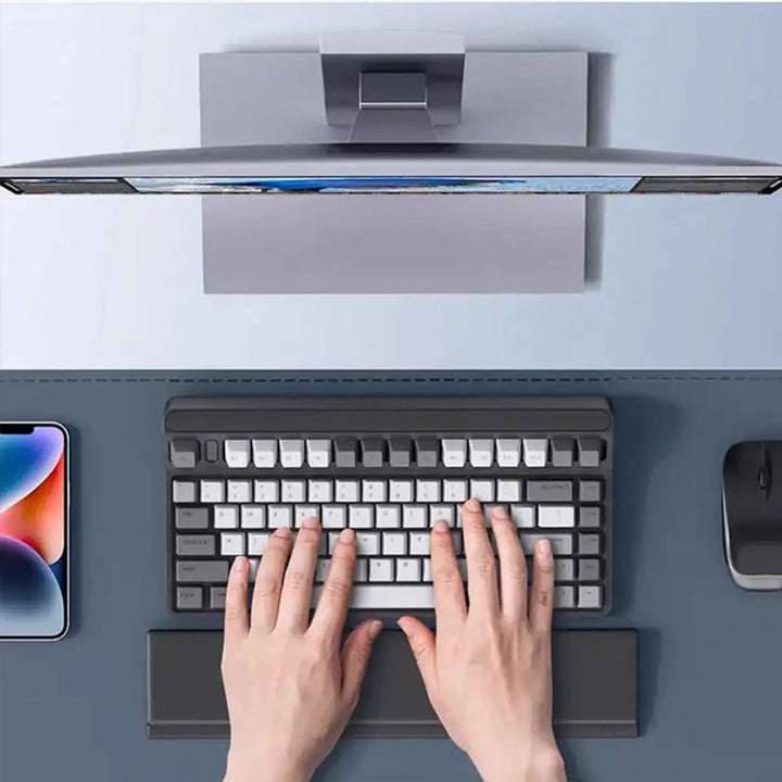 BowLift | Keyboard wrist rest with desk divider box