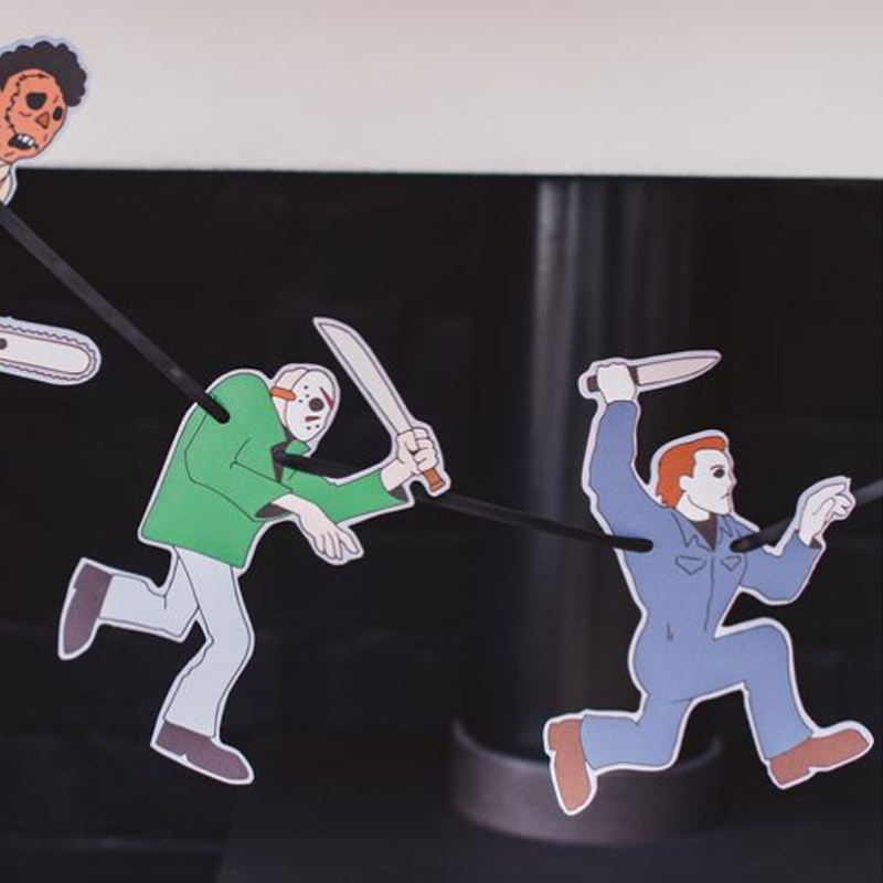 BowLift | Halloween Santa Carla Vampire Garland Horror Decoration