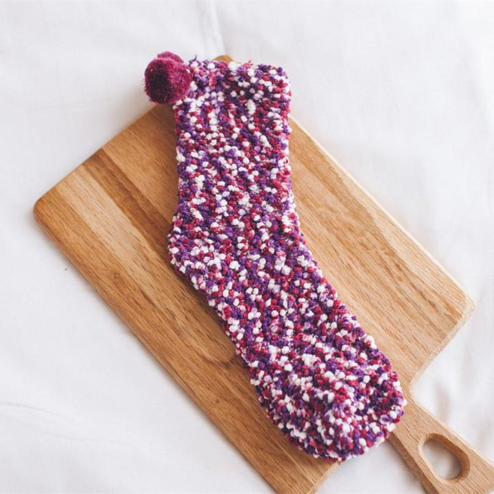 BowLift | Coral Fleece Cupcake Socks