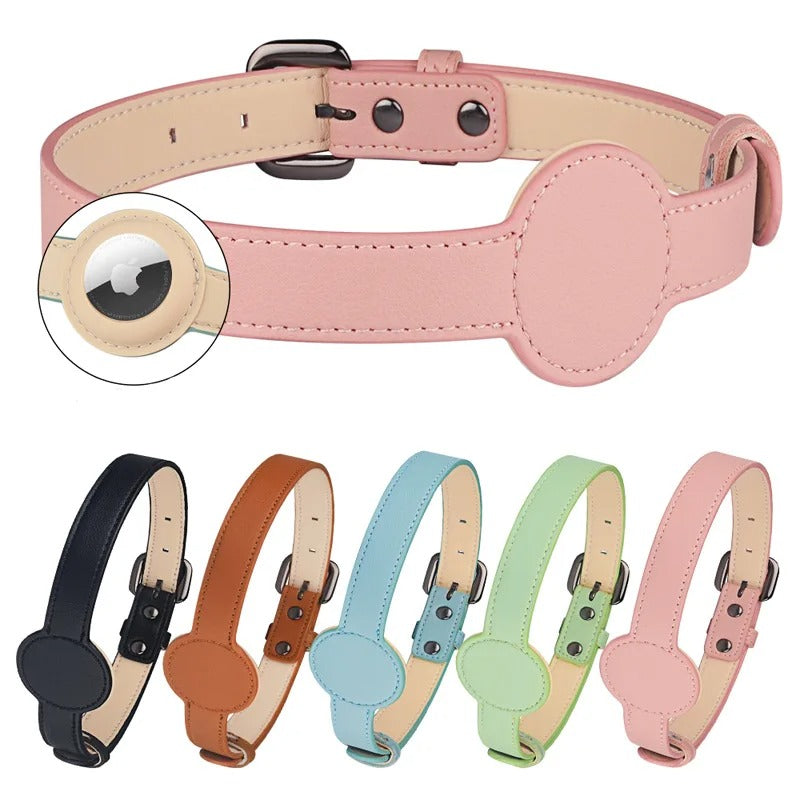 Edouard Collar – Luxe Dog Collar with Airtag Bowlift
