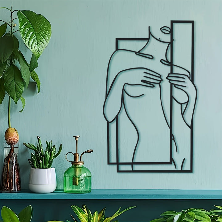 BowLift | LineaArt Metal Wall Decoration - Modern Minimalist Wall Art for Bedroom