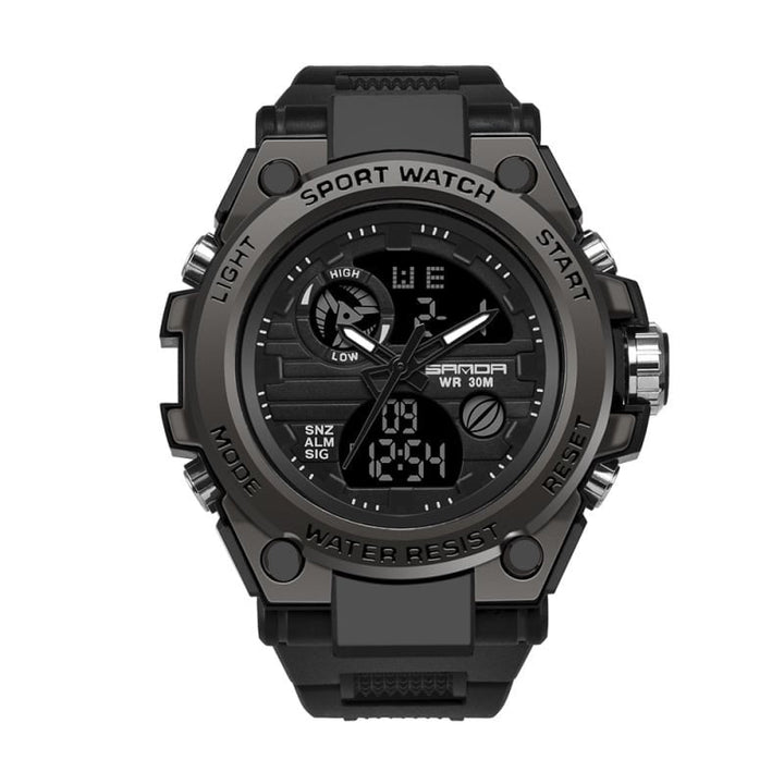 BowLift | Sporty Dual-Display Mode Multifunctional Waterproof Luminous Men's Wristwatch