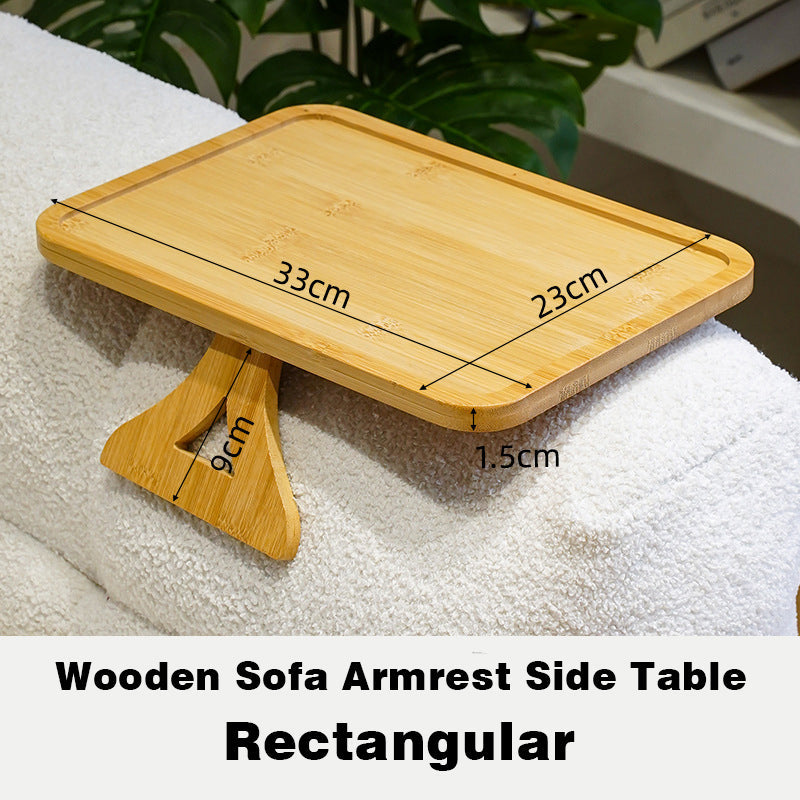 BowLift | Wooden Sofa Armrest Side Table
