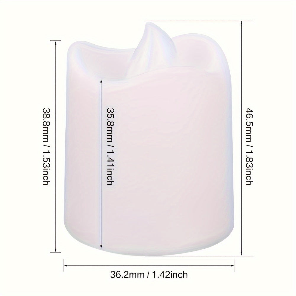 BowLift | GlowFlicker - 24/50/100 Pack Flameless LED Tea Lights for Romantic Ambiance