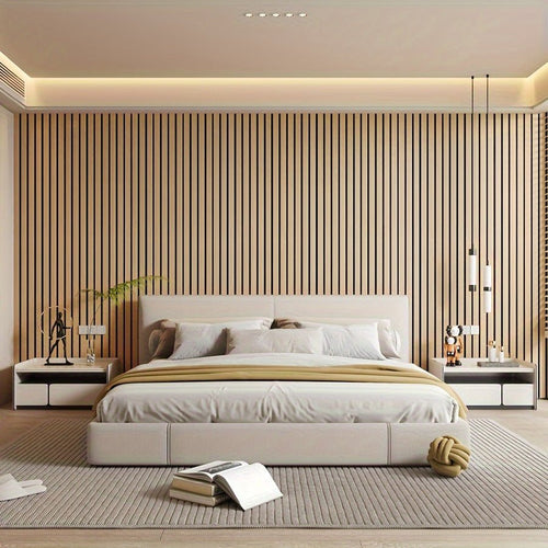 BowLift | CleanWall - Self-Adhesive 3D PVC Wall Panels With Wood Look And Texture - Simple And Easy To Stick - Perfect For An Upgrade Of Your Home