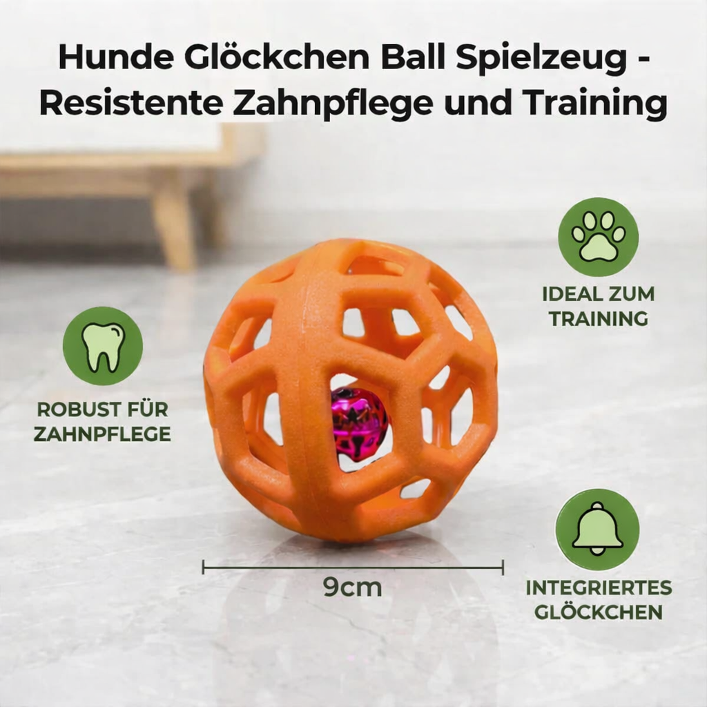 Kauball made of natural rubber with bell Bowlift