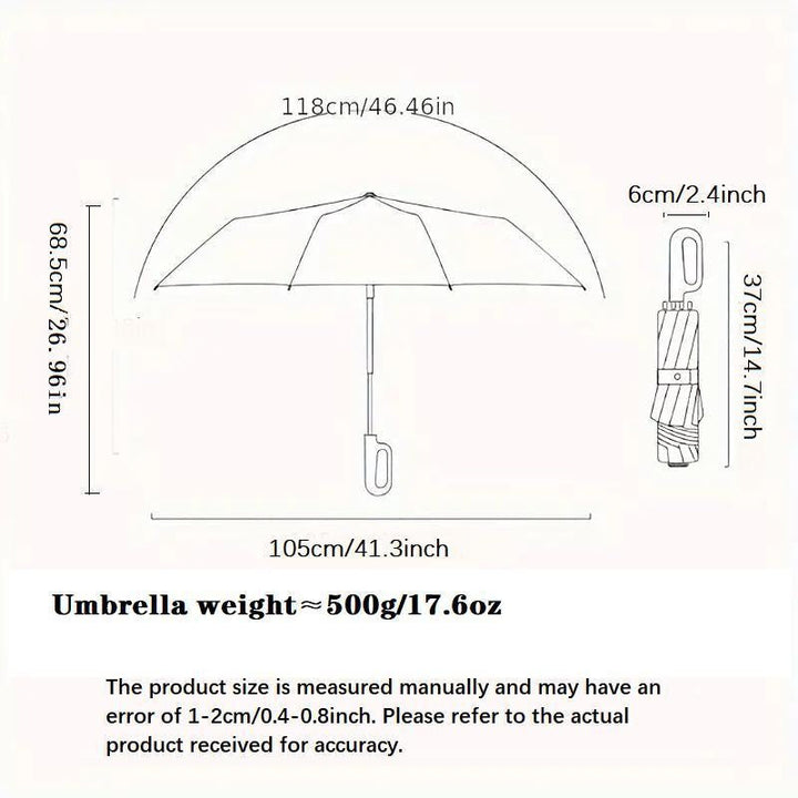 BowLift | Windproof Folding Umbrella with Ring Buckle Handle