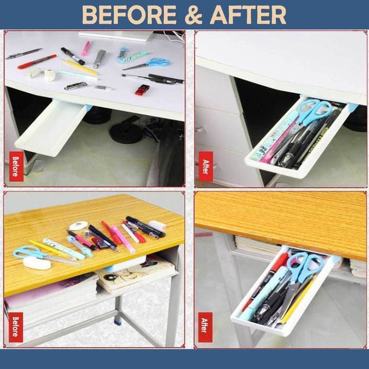 BowLift | Storage drawer under the table without perforation