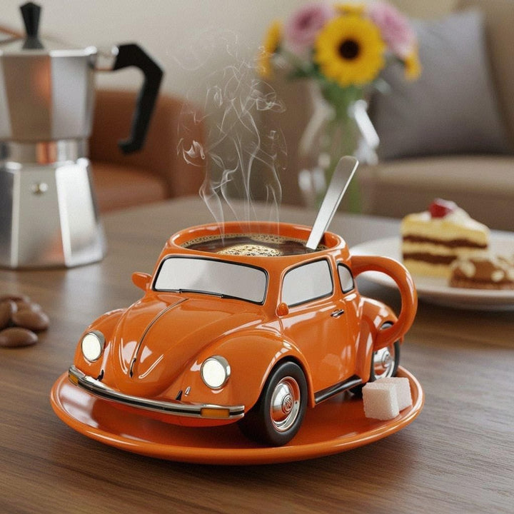 RetroAuto Ceramic Mug – Unique 3D Design for Coffee & Tea | Bowlift