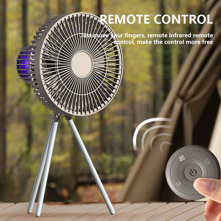 Portable Outdoor Mood Light Rechargeable Fan | Bowlift
