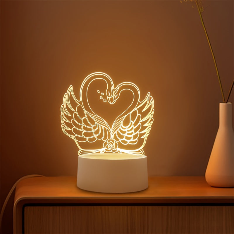 SwaneLume – USB 3D LED Table Lighting Bowlift