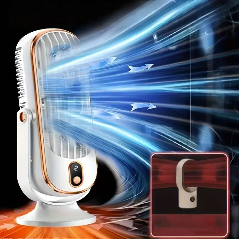 Portable Mini Air Conditioner with USB Charging – 5 Speeds & 720° Rotation | Bowlift