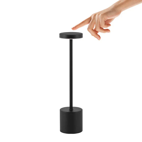 NoirElegance - Modern Black LED Table Lamp Bowlift