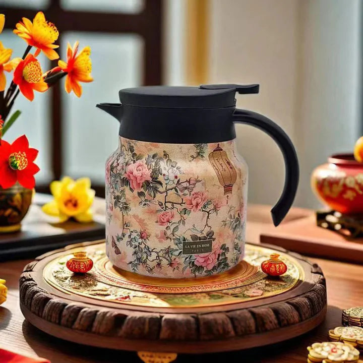 BowLift | Limited time discount1000 ml vacuum insulated teapot with strainer