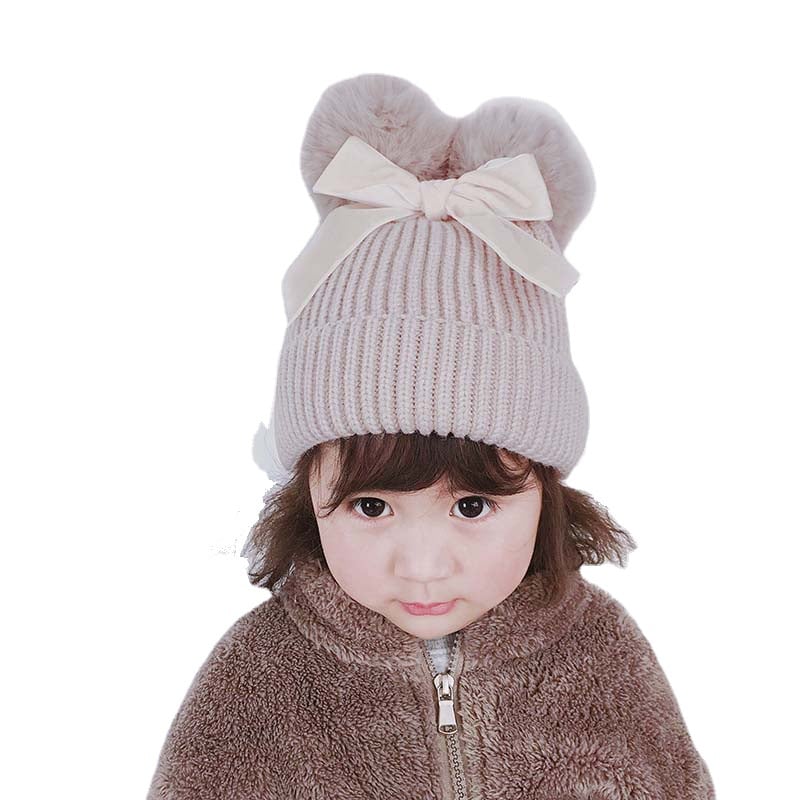 BowLift | Baby hat with double ball bow