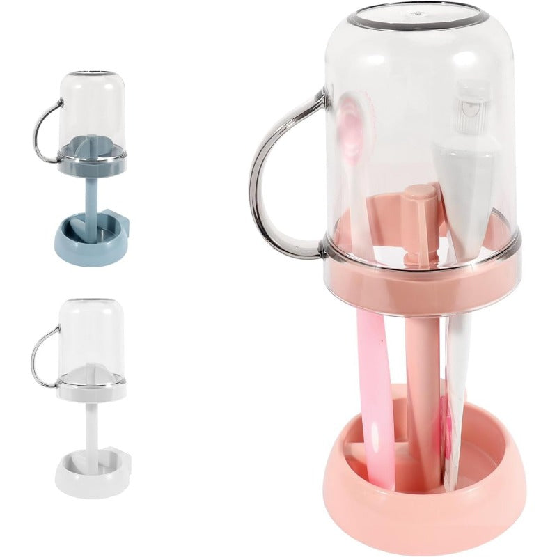 BowLift | Toothbrush Holder with Dust Cover & Wash Cup