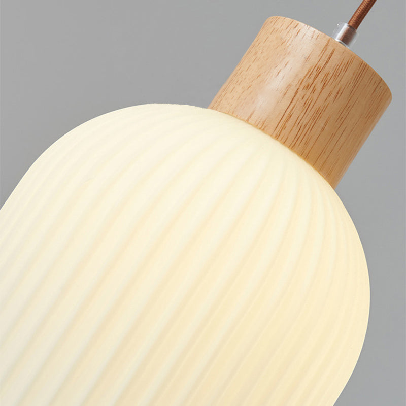 BowLift | VintageLight - Stylish wood and glass pendant lamp