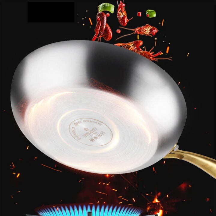 ChefSteel – Professional Stainless Steel Frying Pan for Gas & Induction | Bowlift