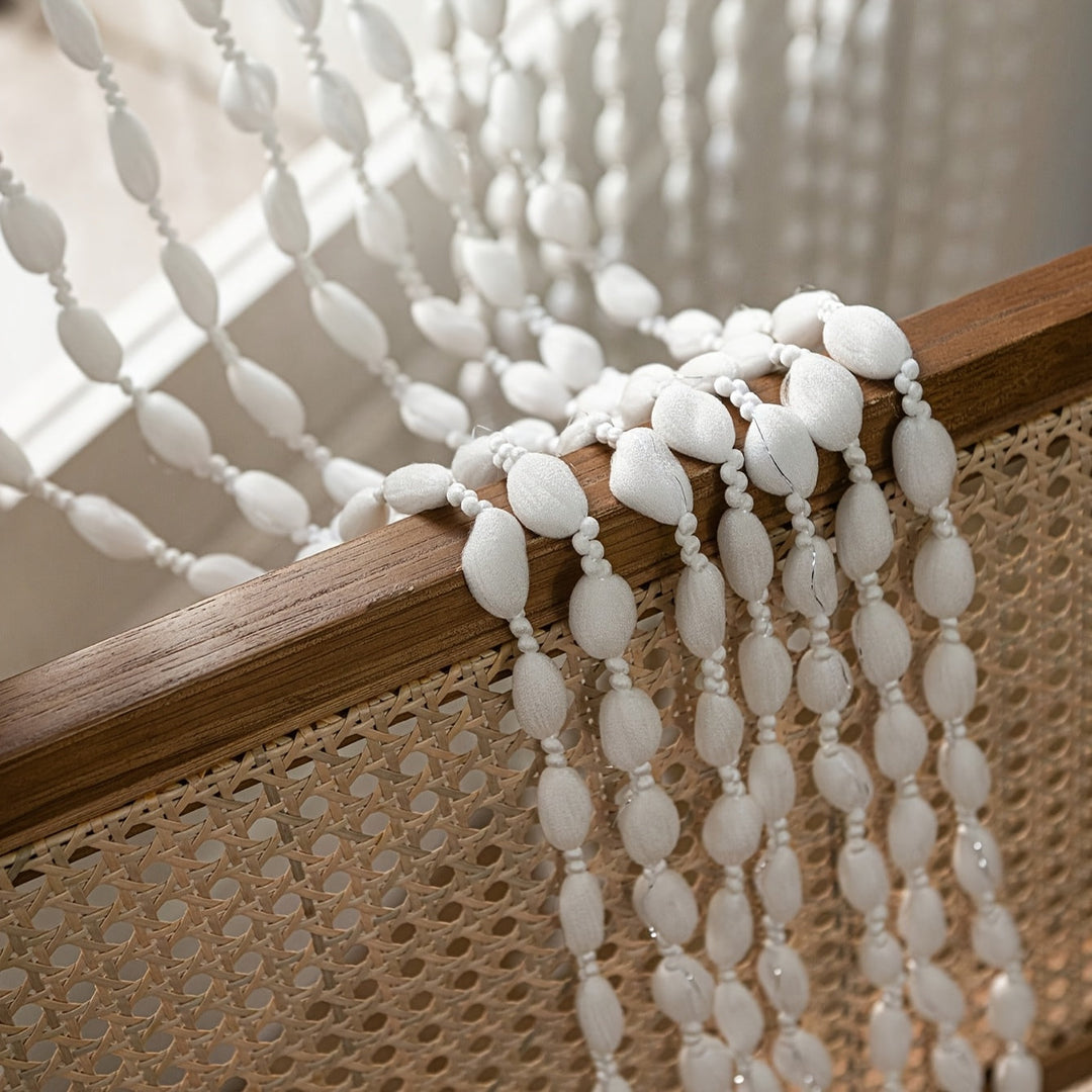 BohoDream Bed Canopy with Pearls for Bedroom or Play Area | Bowlift