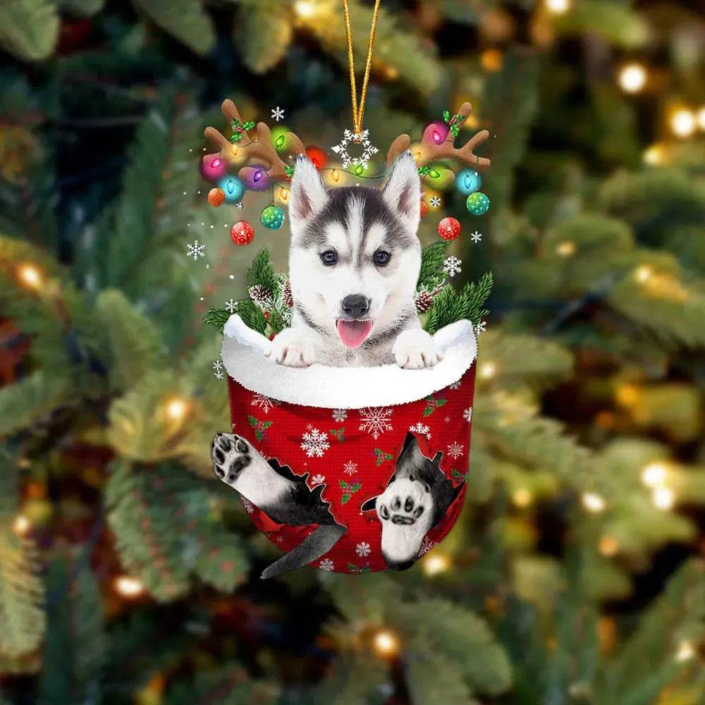 BowLift | New Creative Cute Christmas Socks Dog Pendant Decoration Holiday Gift