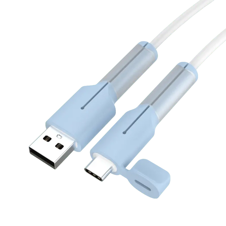 BowLift | 2-pack silicone charging cable pRedector with dust cap