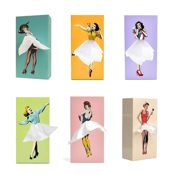 BowLift | Flying Skirt Tissue Box