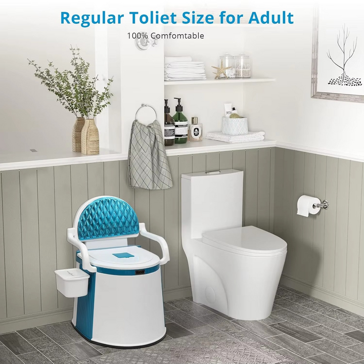 BowLift | Portable Comfort Commode with 5-Gallon Capacity and Sturdy Handrails