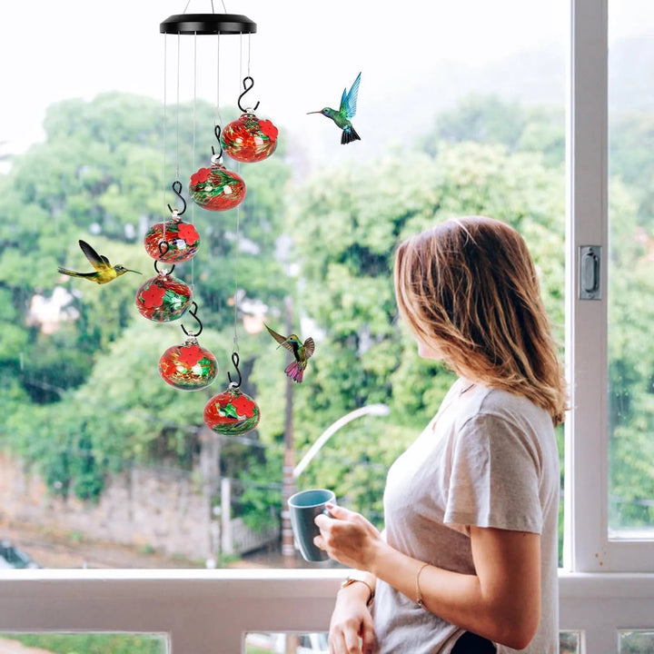BowLift | New Charming Wind Chimes Hummingbird feeders Garden Decor
