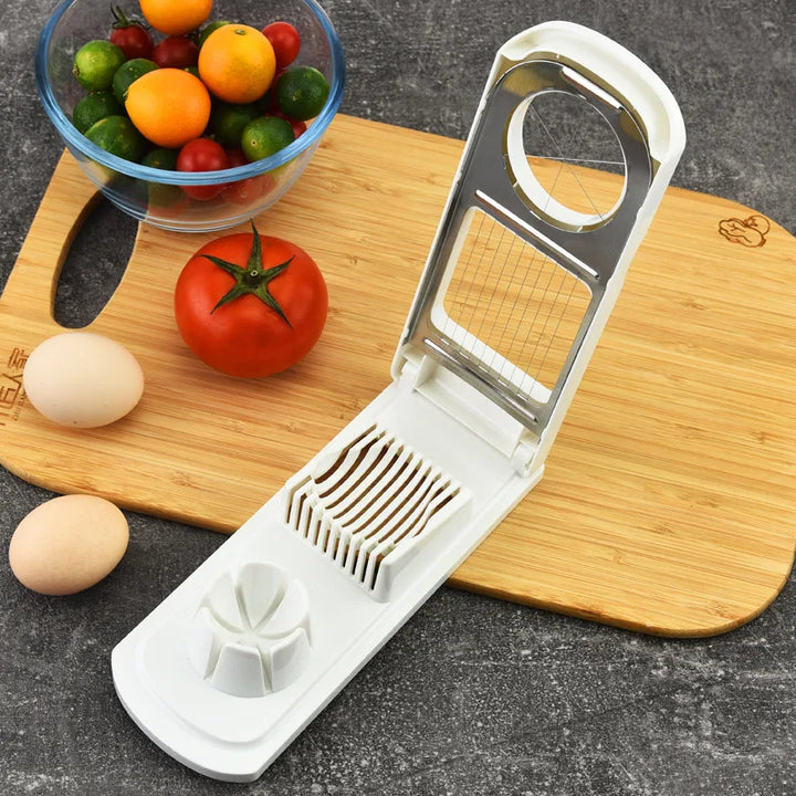2in1 Egg Slicer Multifunctional Stainless Steel Slice Dice Kitchen Tool | Bowlift