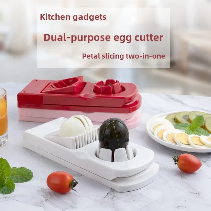 2in1 Egg Slicer Multifunctional Stainless Steel Slice Dice Kitchen Tool | Bowlift
