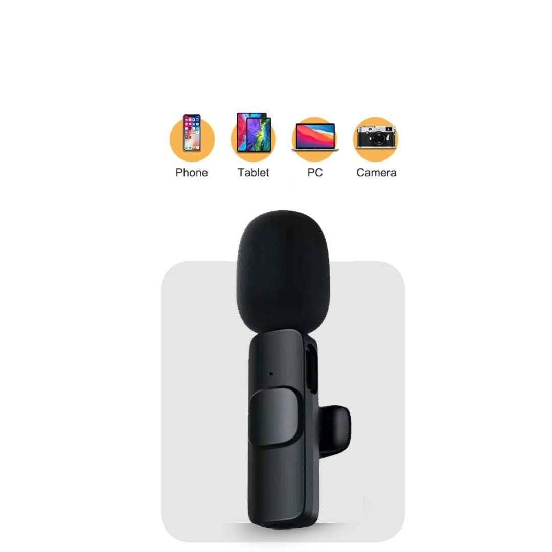 BowLift | Wireless Mini Microphone for Smartphone – Lavalier Mic with Noise Reduction & 10h Battery