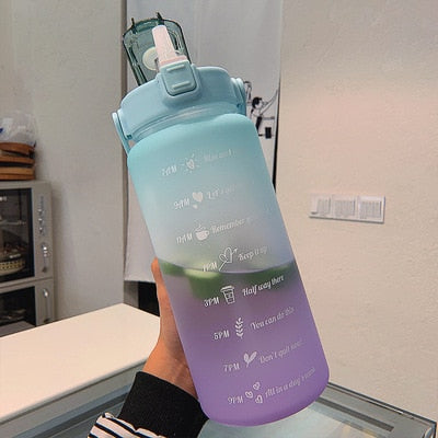 BowLift | 2L Motivational Water Bottle with Time Markers - HydroMotivator