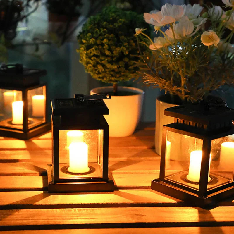 LED Solar Lantern for Garden – Solar Lights Decorative Lantern Outdoor | Bowlift
