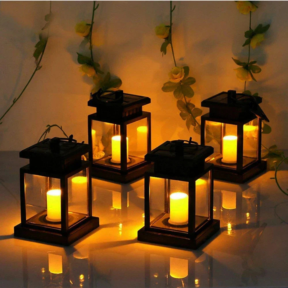 LED Solar Lantern for Garden – Solar Lights Decorative Lantern Outdoor | Bowlift