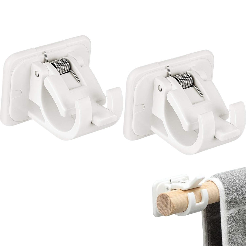Nail-free Adjustable Rod Bracket Holders (2pcs) | Bowlift