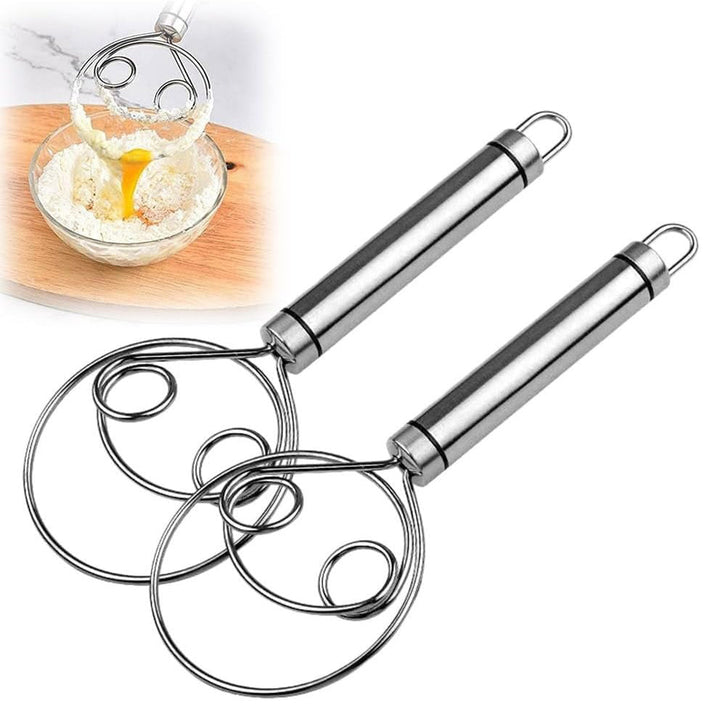 Stainless Steel Magic Dough Whisk Bread Whisk | Bowlift