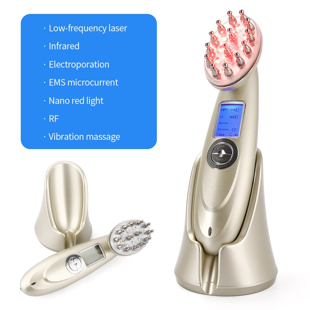 BowLift | Red Light Therapy for Hair Growth – Laser Comb with Low-Level Laser Light for Effective Hair Loss Treatment, Includes Hair Growth Brush for Enhanced Results