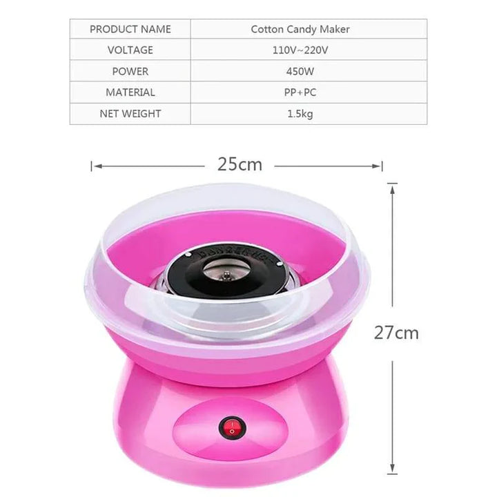 Electric Cotton Candy Making Machine Bowlift