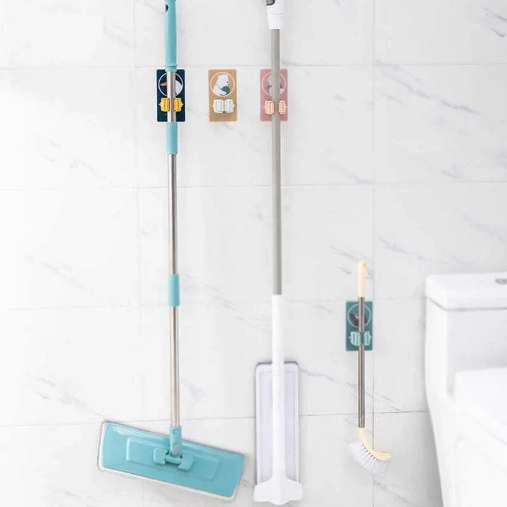 Broom Holder Creative Character Wall Mounted Bowlift