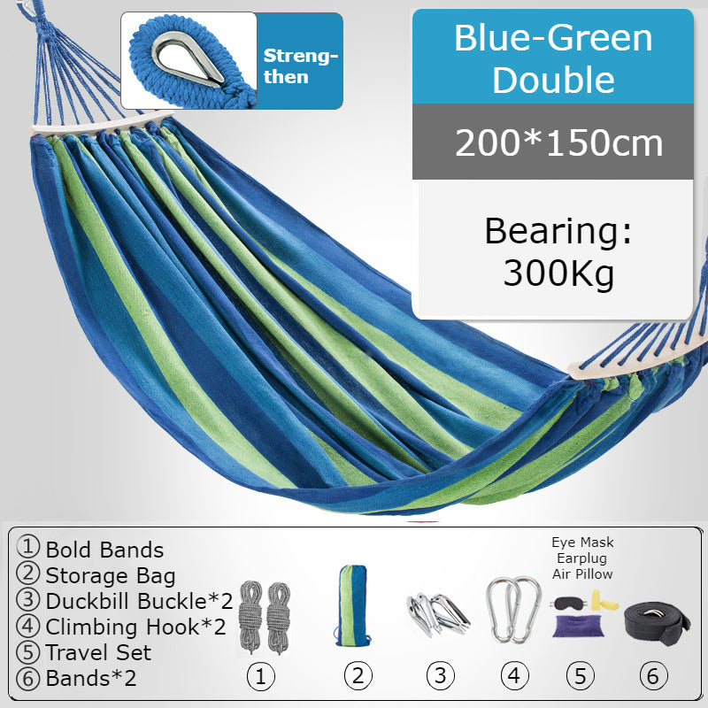 BowLift | Thickened Single/Double Hammock, More Breathable, Safer and More Comfortable, For Camping, Dormitory & Leisure