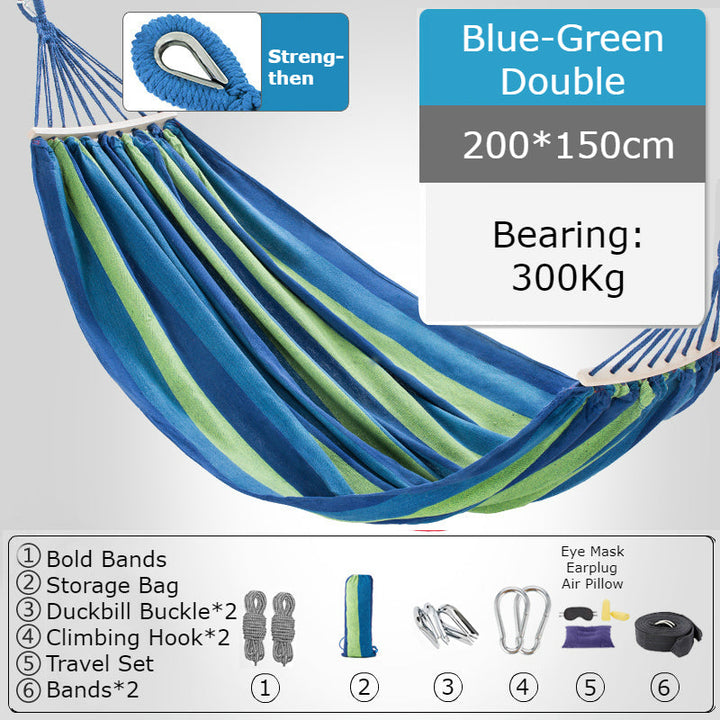 BowLift | Thickened Single/Double Hammock, More Breathable, Safer and More Comfortable, For Camping, Dormitory & Leisure