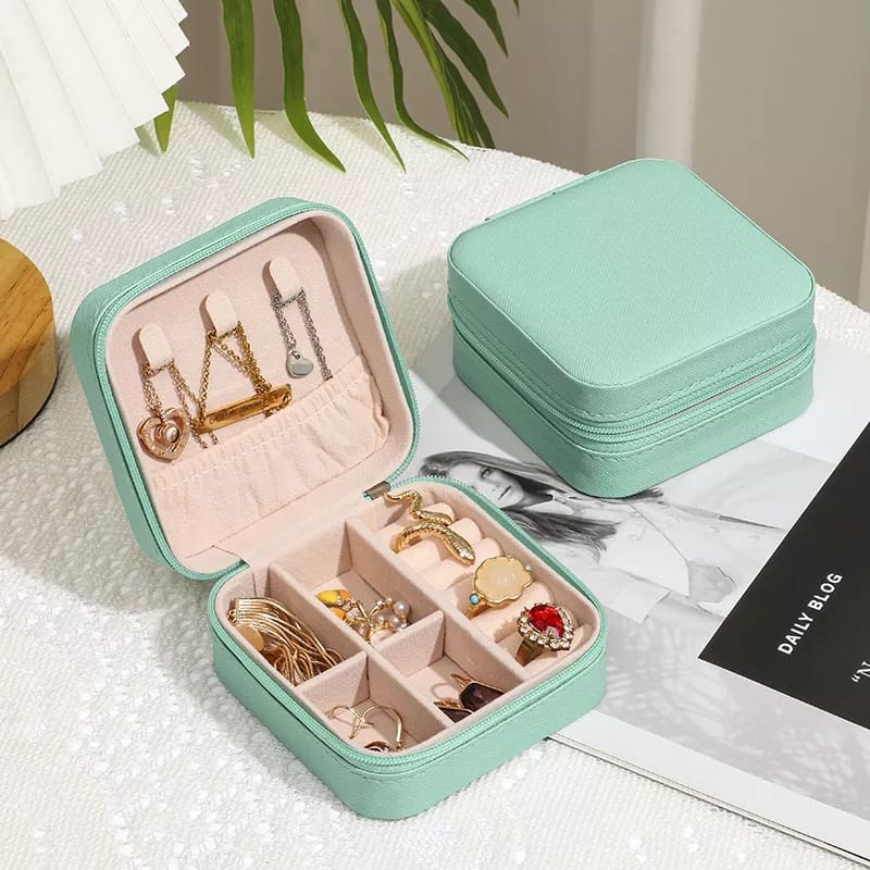 Portable Jewellery Box Organizer Travel Jewelry Storage Case for Earrings Necklace Bowlift
