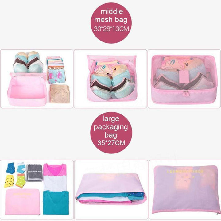 BowLift | Travel Clothing Storage Bag ( 1 Set, 6 PCs )