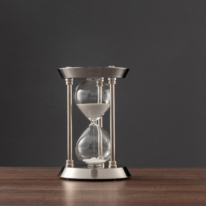 BowLift | 3/5/10 Minutes Retro Metal Craft Hourglass Pendulum Home Office Desktop Arrangement Ornament Sand Timer Sand Glass Decoration